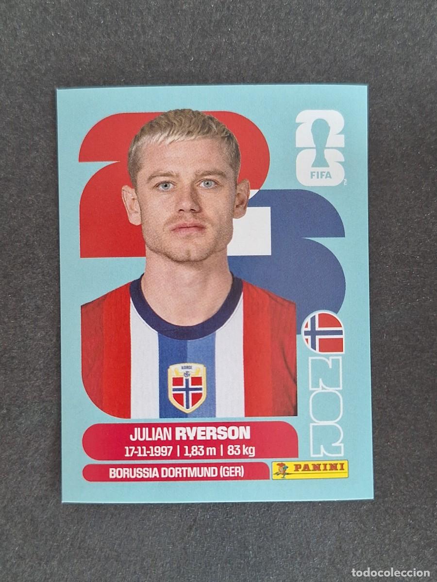 Cromos de F&uacute;tbol: L2 RYERSON SELECCION NORUEGA 3 PANINI MUNDIAL FIFA WORLD CUP 2026 PANINI NUNCA PEGADO