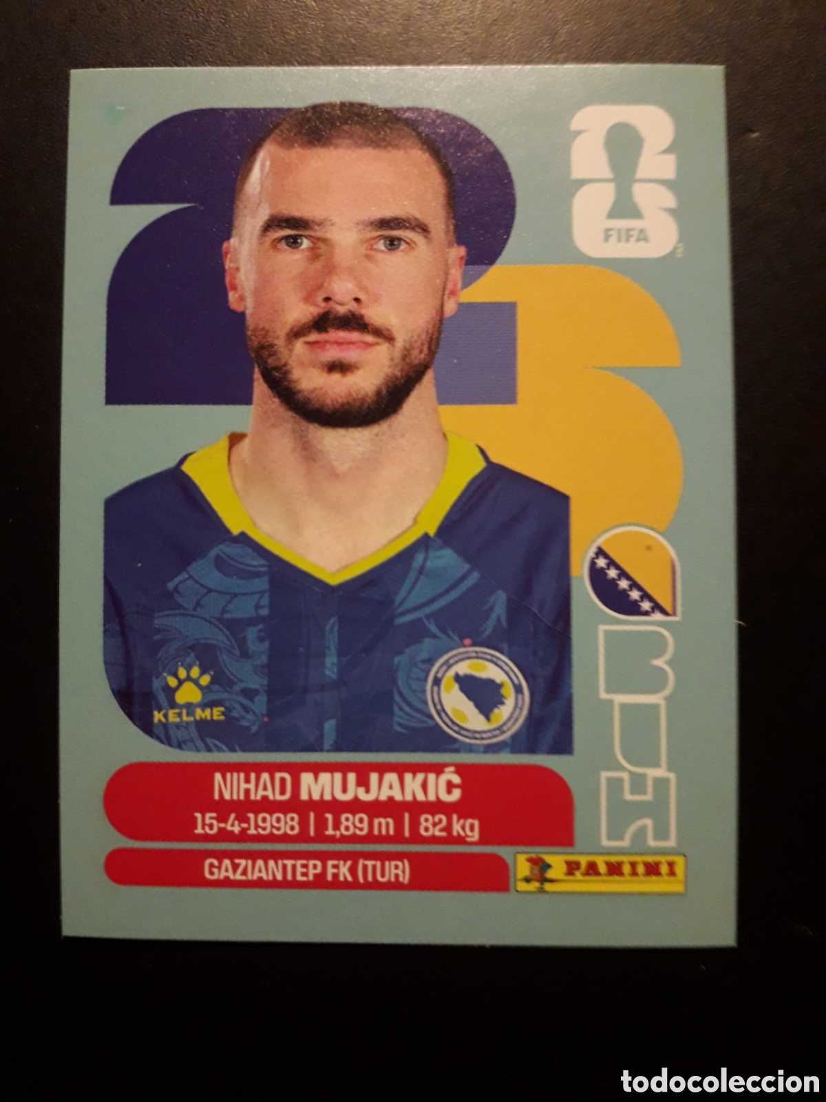 Cromos de F&uacute;tbol: MUJAKIĆ BOSNIA HERCEGOVINA BIH 6 MUNDIAL F&Uacute;TBOL 2026 FIFA WORLD CUP PANINI SIN PEG PEDIDO M&Iacute;NIMO 3&euro;