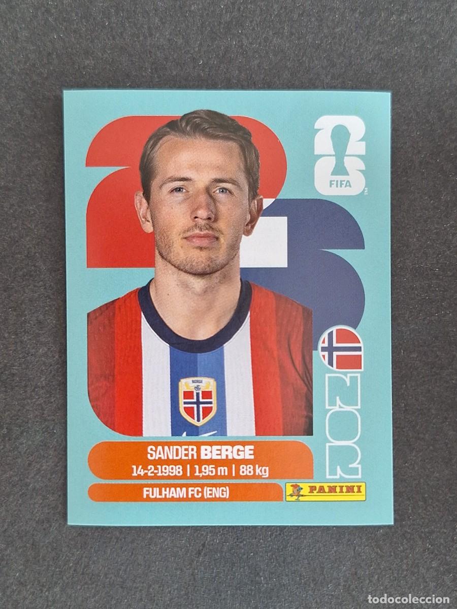 Cromos de F&uacute;tbol: L2 BERGE SELECCION NORUEGA 11 PANINI MUNDIAL FIFA WORLD CUP 2026 PANINI NUNCA PEGADO
