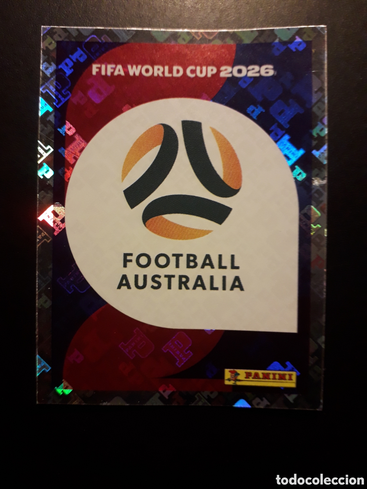 Cromos de F&uacute;tbol: ESCUDO AUSTRALIA AUS 1 MUNDIAL F&Uacute;TBOL 2026 FIFA WORLD CUP PANINI SIN PEGAR PEDIDO M&Iacute;NIMO 3&euro;