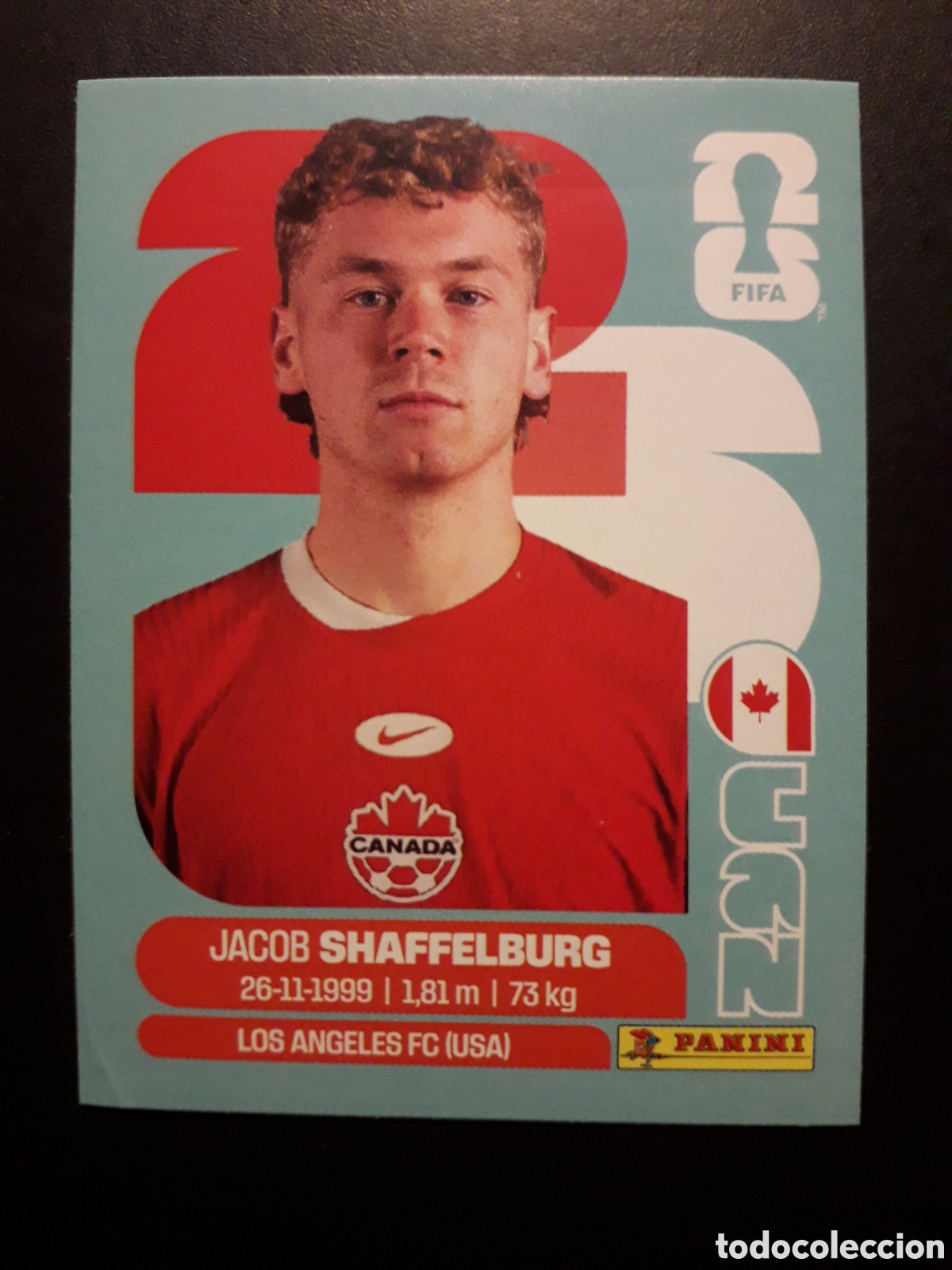 Cromos de F&uacute;tbol: SHAFFELBURG CANAD&Aacute; CAN 14 MUNDIAL F&Uacute;TBOL 2026 FIFA WORLD CUP PANINI SIN PEGAR PEDIDO M&Iacute;NIMO 3&euro;.