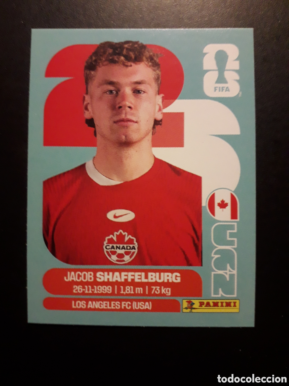 Cromos de F&uacute;tbol: SHAFFELBURG CANAD&Aacute; CAN 14 MUNDIAL F&Uacute;TBOL 2026 FIFA WORLD CUP PANINI SIN PEGAR PEDIDO M&Iacute;NIMO 3&euro;.