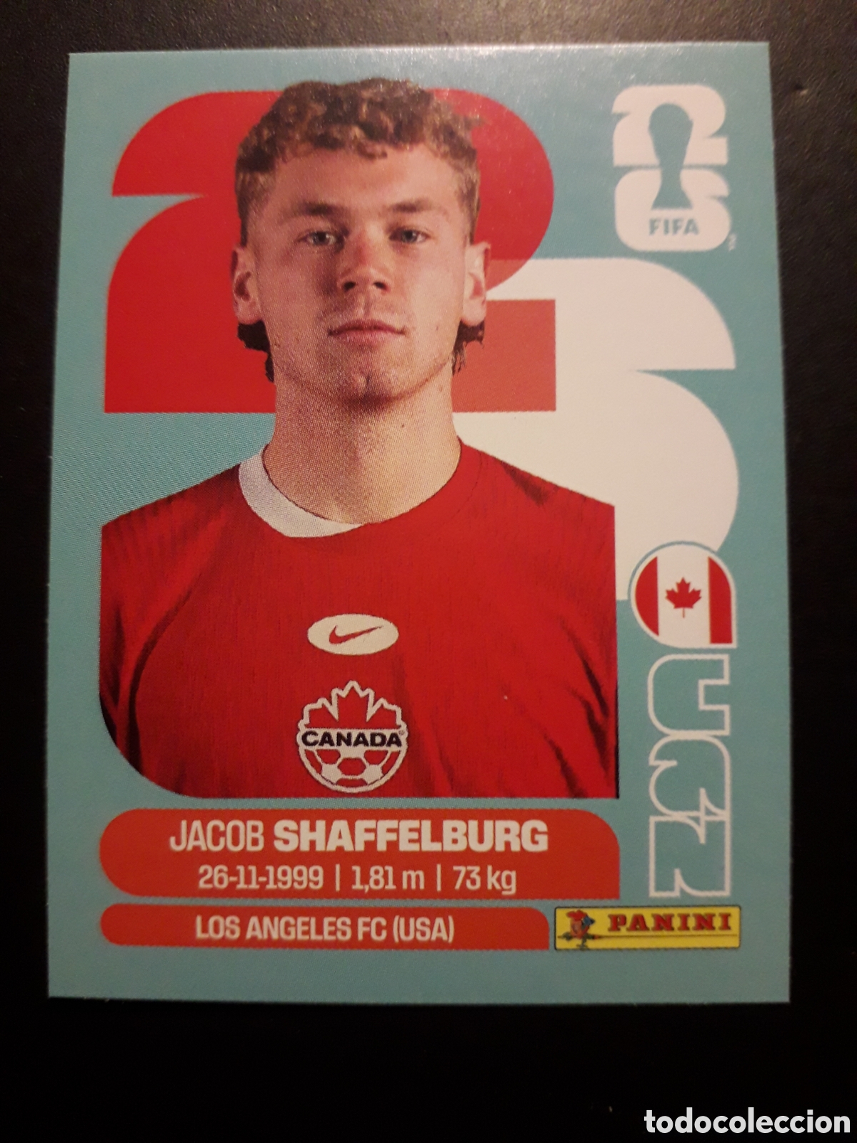 Cromos de F&uacute;tbol: SHAFFELBURG CANAD&Aacute; CAN 14 MUNDIAL F&Uacute;TBOL 2026 FIFA WORLD CUP PANINI SIN PEGAR PEDIDO M&Iacute;NIMO 3&euro;