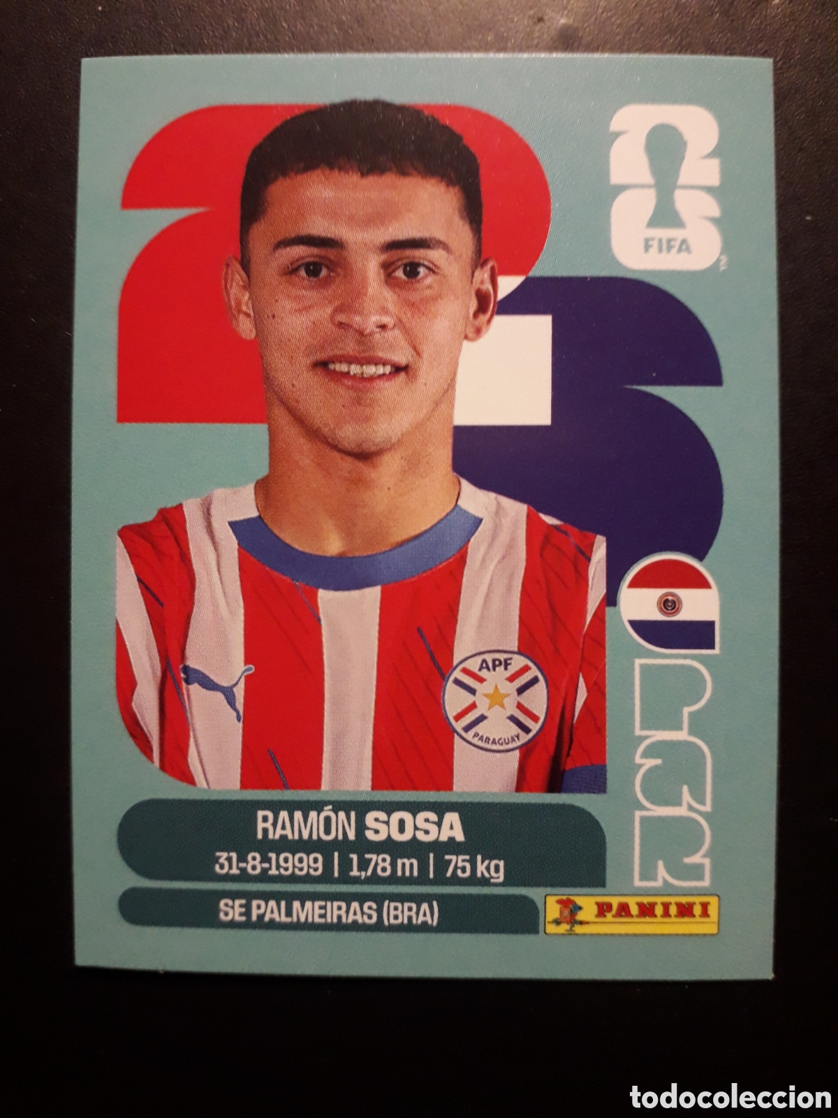 Cromos de F&uacute;tbol: SOSA PARAGUAY PAR 18 MUNDIAL F&Uacute;TBOL 2026 FIFA WORLD CUP PANINI SIN PEGAR PEDIDO M&Iacute;NIMO 3&euro;.