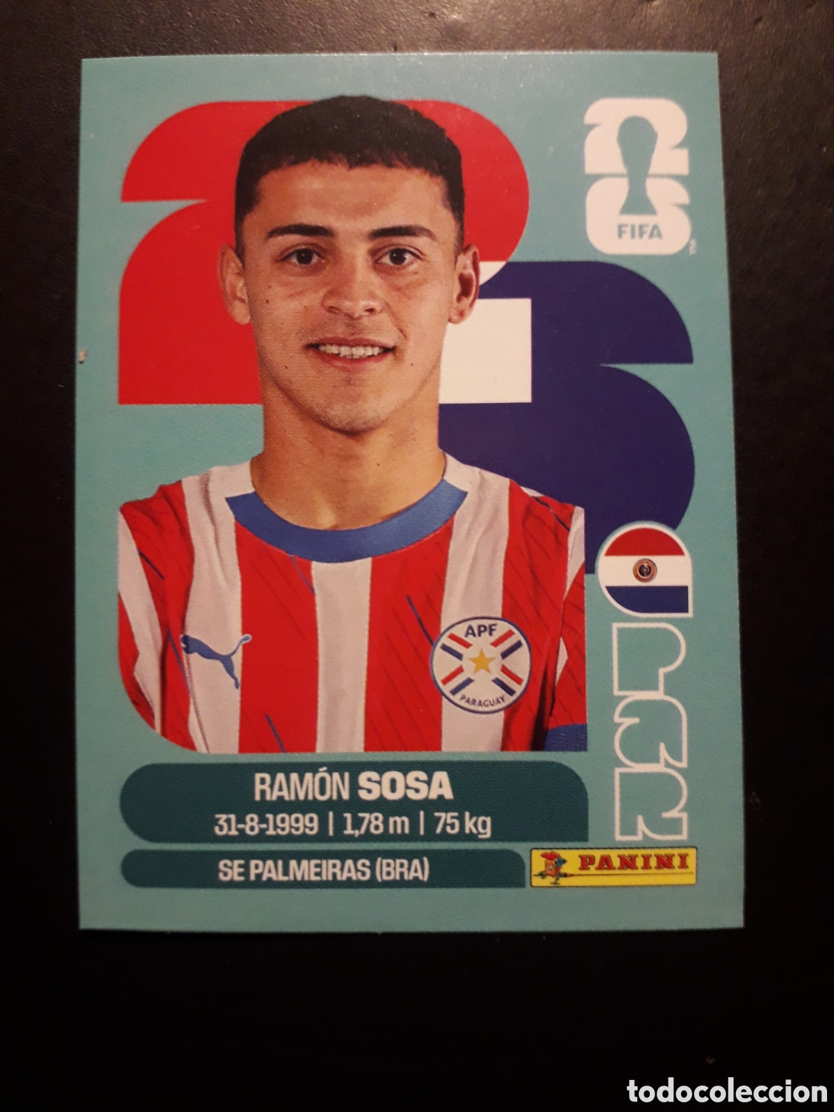 Cromos de F&uacute;tbol: SOSA PARAGUAY PAR 18 MUNDIAL F&Uacute;TBOL 2026 FIFA WORLD CUP PANINI SIN PEGAR PEDIDO M&Iacute;NIMO 3&euro;