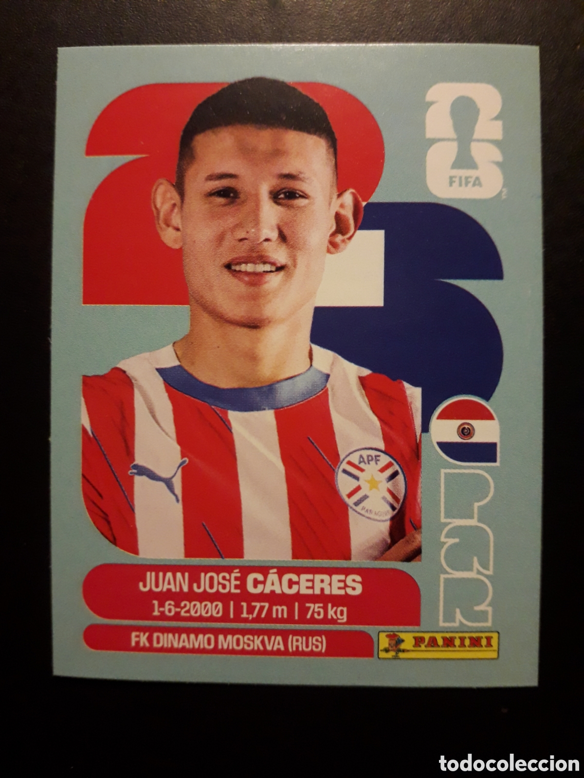 Cromos de F&uacute;tbol: C&Aacute;CERES PARAGUAY PAR 6 MUNDIAL F&Uacute;TBOL 2026 FIFA WORLD CUP PANINI SIN PEGAR PEDIDO M&Iacute;NIMO 3&euro;