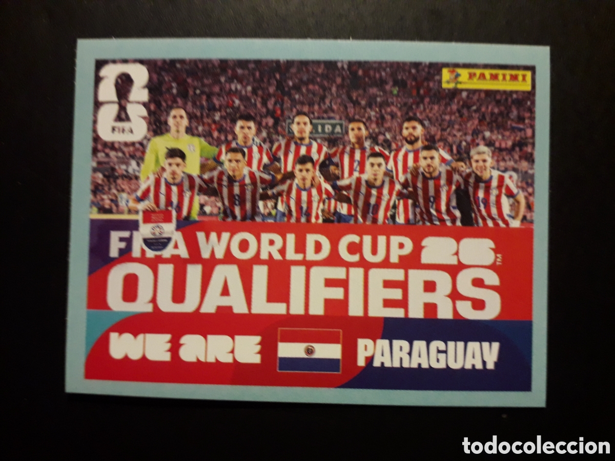 Cromos de F&uacute;tbol: EQUIPO PARAGUAY PAR 13 MUNDIAL F&Uacute;TBOL 2026 FIFA WORLD CUP PANINI SIN PEGAR PEDIDO M&Iacute;NIMO 3&euro;