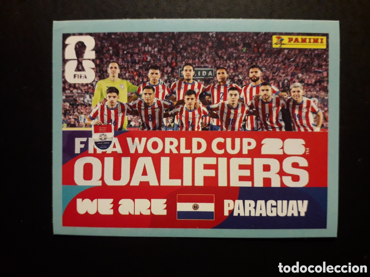 Cromos de F&uacute;tbol: EQUIPO PARAGUAY PAR 13 MUNDIAL F&Uacute;TBOL 2026 FIFA WORLD CUP PANINI SIN PEGAR PEDIDO M&Iacute;NIMO 3&euro;
