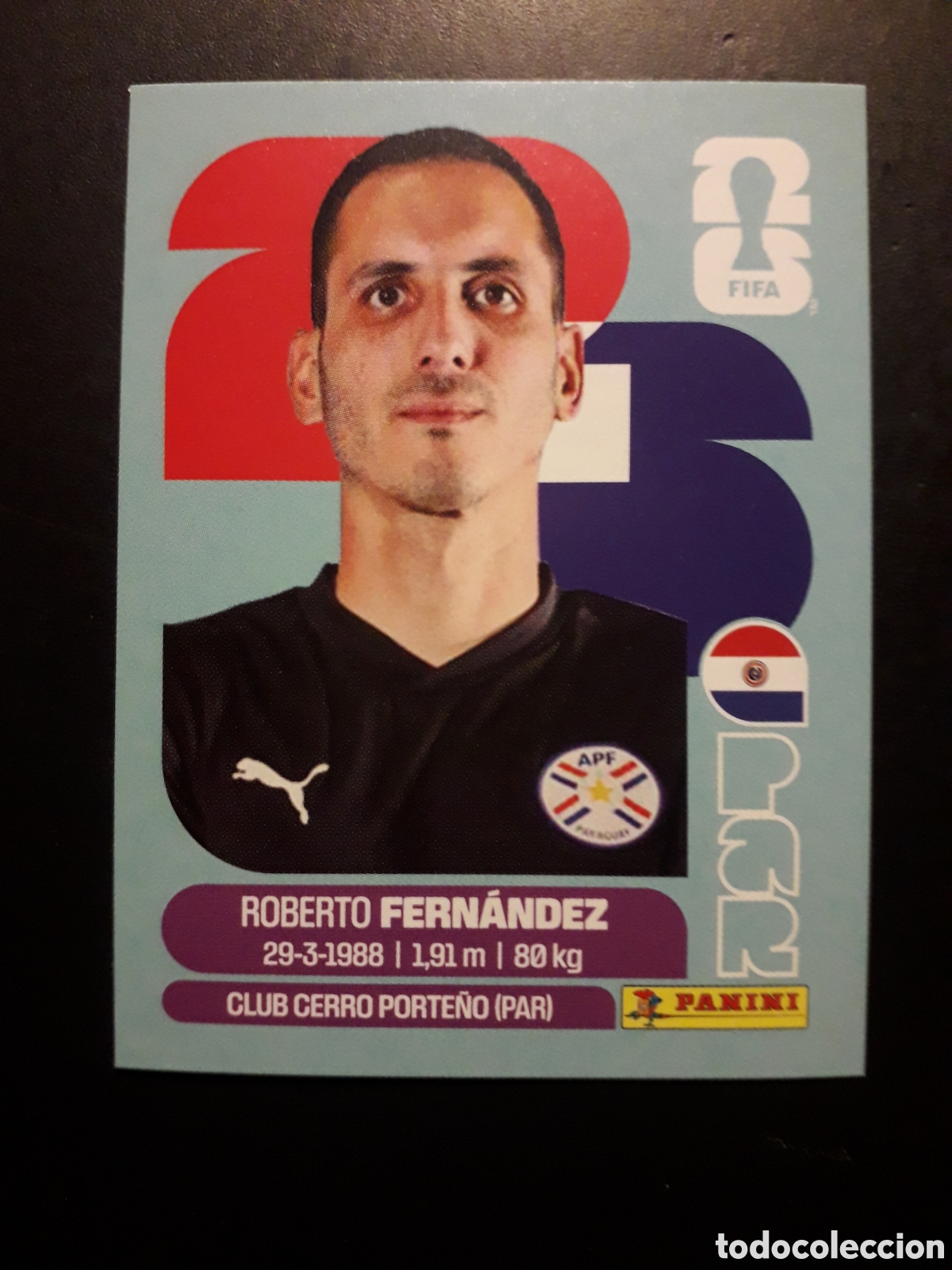Cromos de F&uacute;tbol: FERN&Aacute;NDEZ PARAGUAY PAR 2 MUNDIAL F&Uacute;TBOL 2026 FIFA WORLD CUP PANINI SIN PEGAR PEDIDO M&Iacute;NIMO 3&euro;