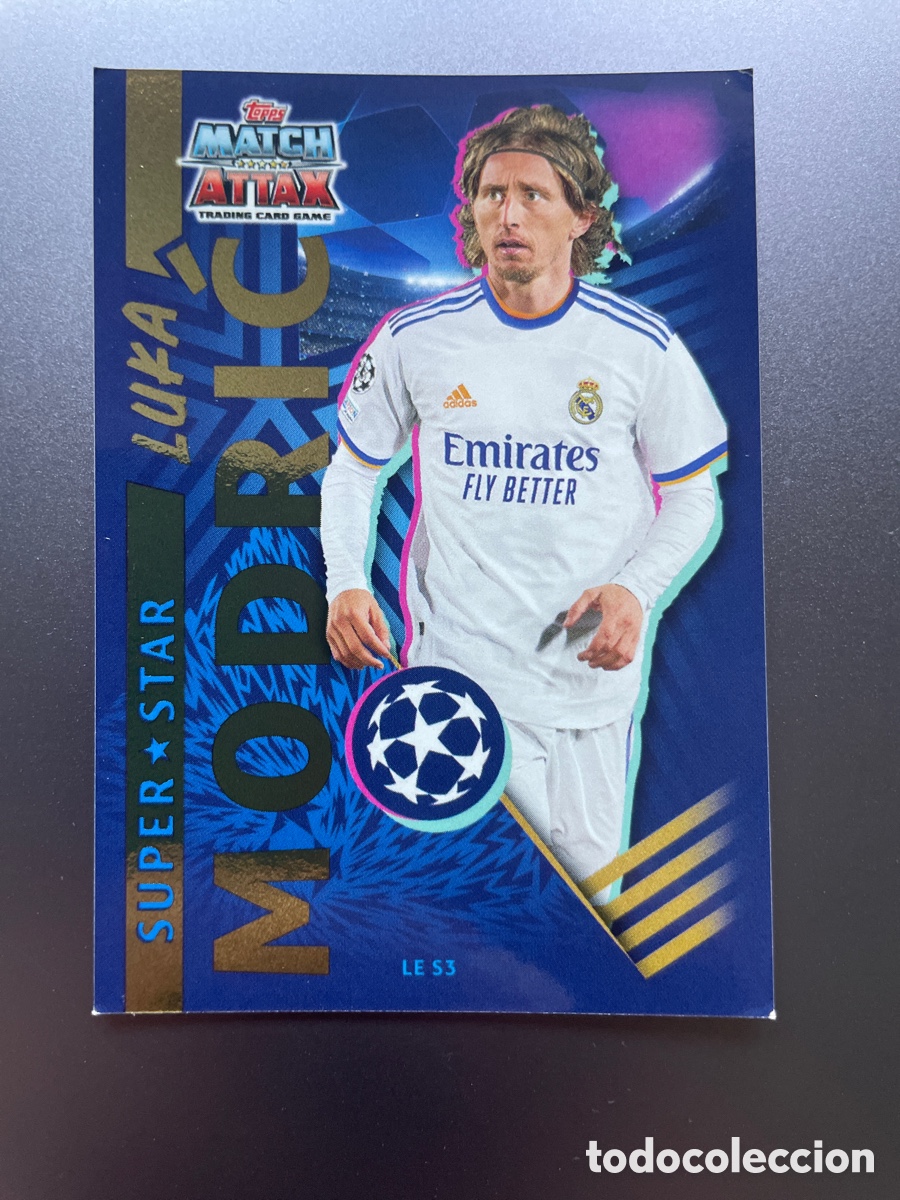Cromos de F&uacute;tbol: Modric LE S3 Super Star Match Attax 2021-22 2021 2022 Topps Real Madrid