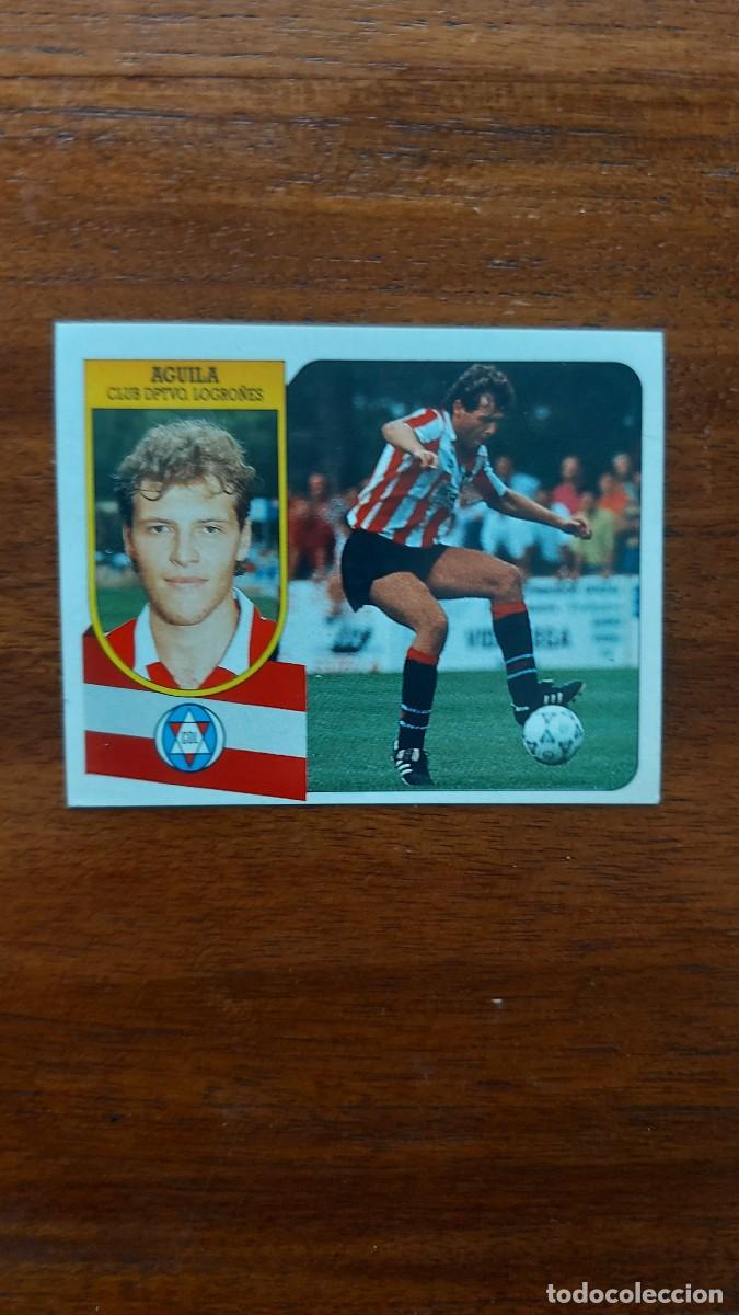 Cromos de F&uacute;tbol: &Aacute;GUILA ( C. D. LOGRO&Ntilde;&Eacute;S ) - ESTE 91/92 1991/92 Baja - Nuevo Sin Pegar , Adhesivo