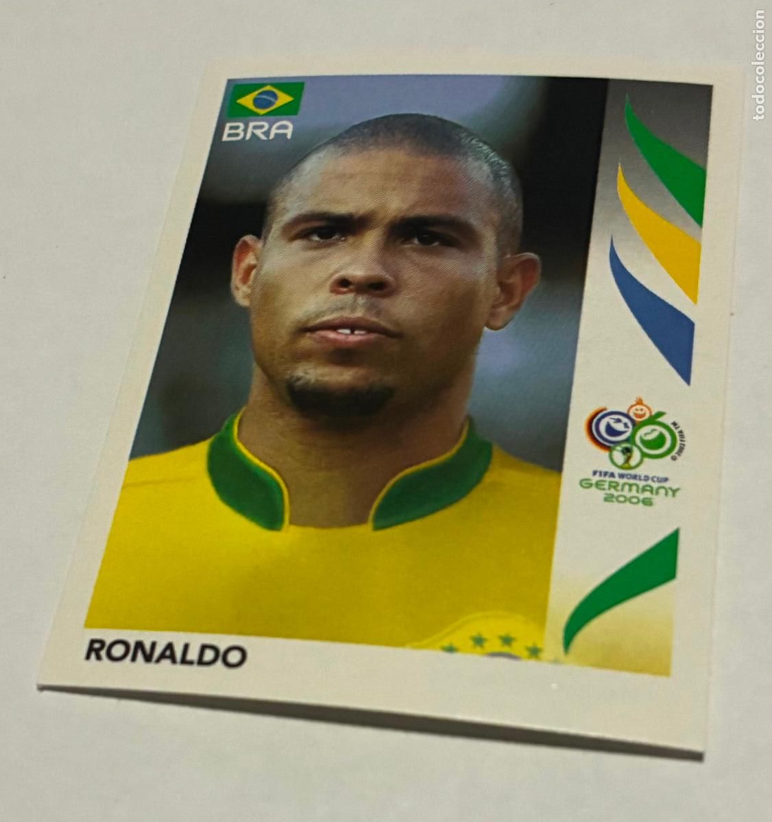 Figurine di Calcio: CROMO FUTBOL MUNDIAL ALEMANIA 2006, PANINI, RONALDO, Numero 396, BRASIL