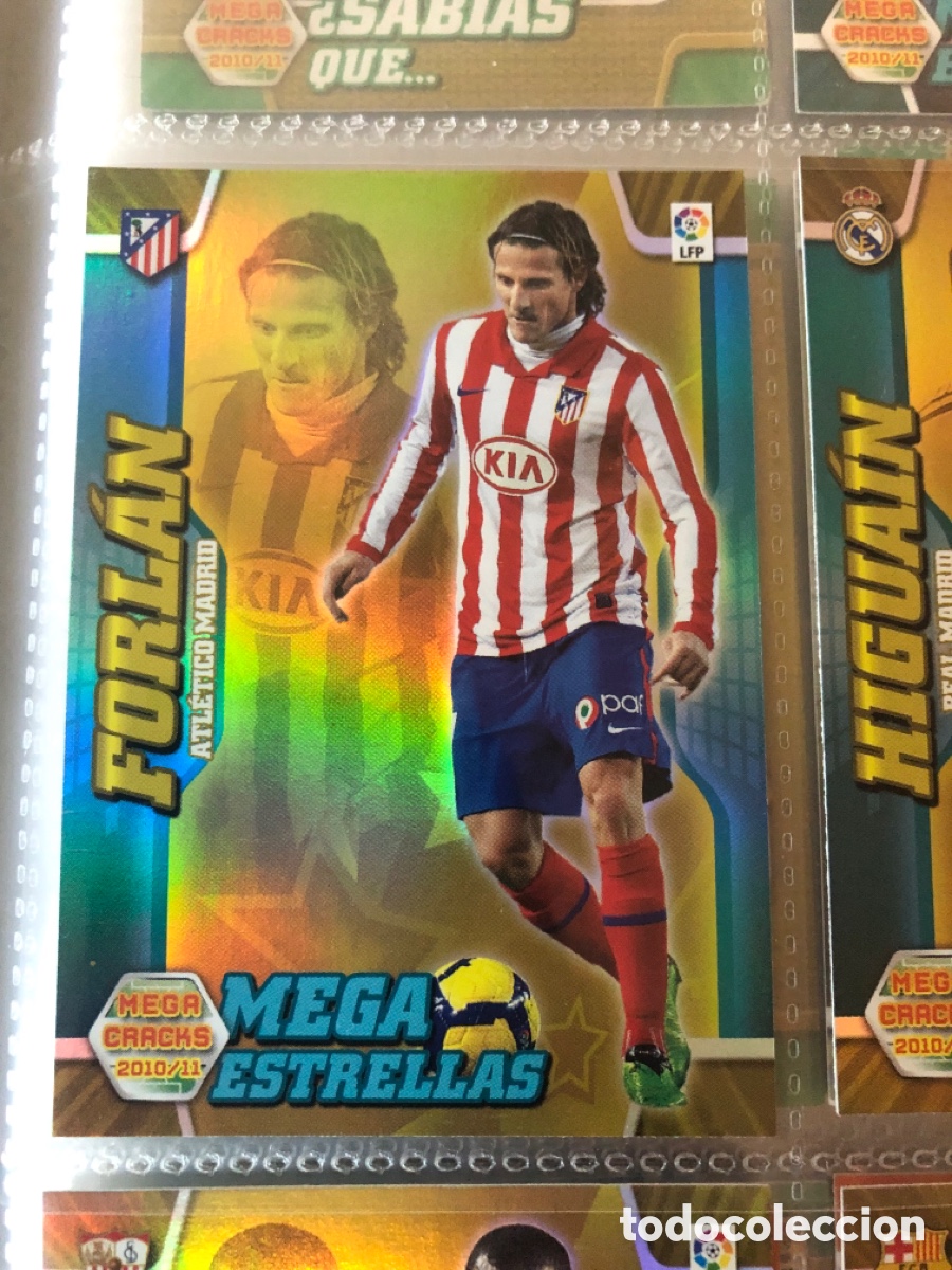 Cromos de F&uacute;tbol: Megacracks 2010 2011 mega estrellas Forlan 391 at Madrid