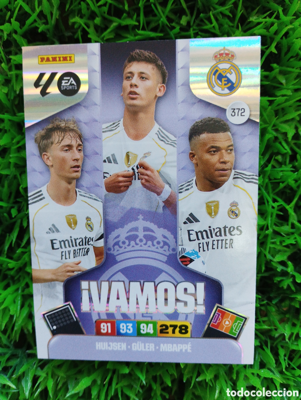 Fu&szlig;ball-Sticker: Huijsen - Guler - Mbappe Real Madrid VAMOS Adrenalyn 25-26 # 372