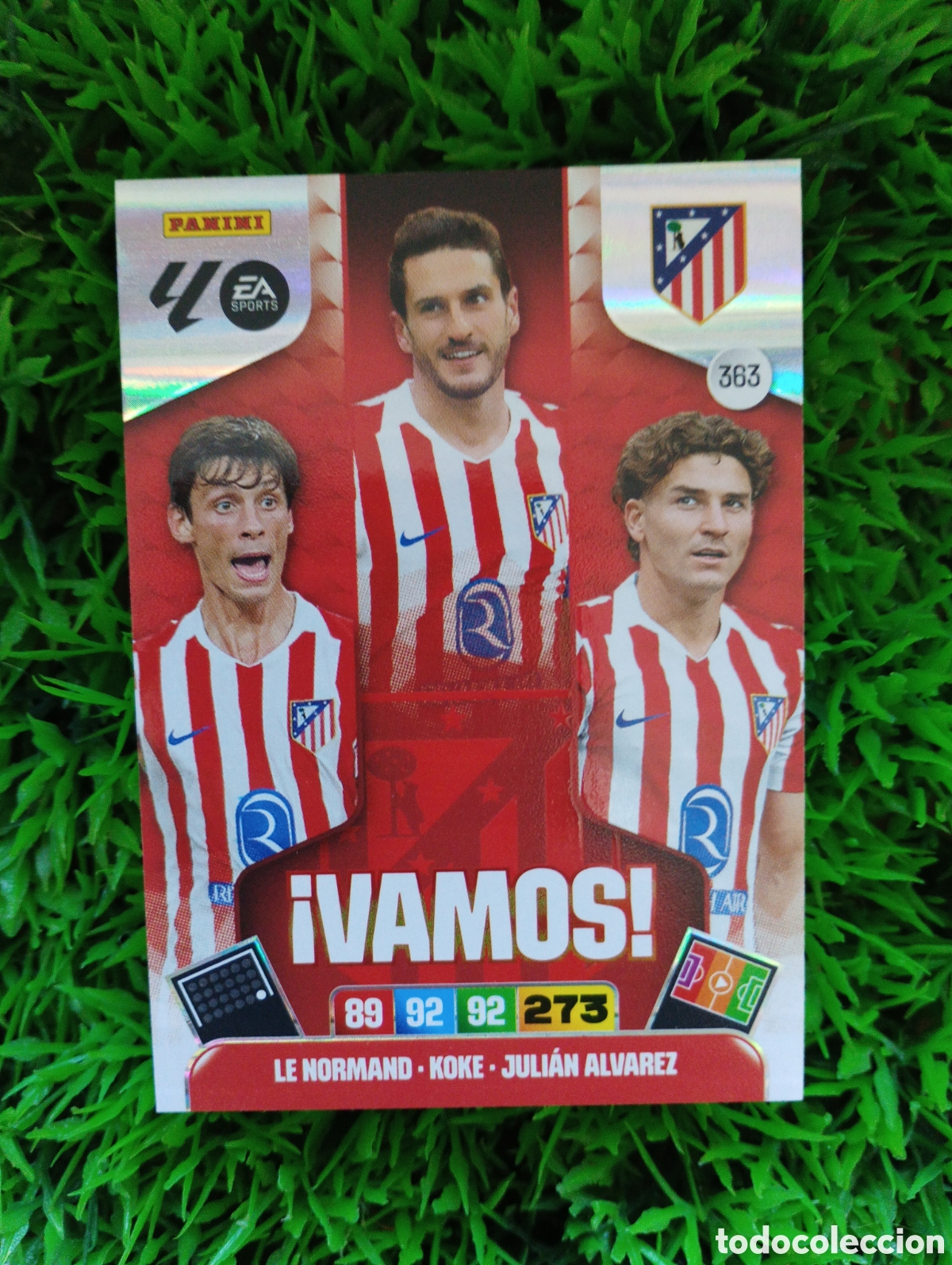 Football Stickers: Le Normand - Koke - Julian Alvarez Atletico De Madrid VAMOS Adrenalyn 25-26 # 363