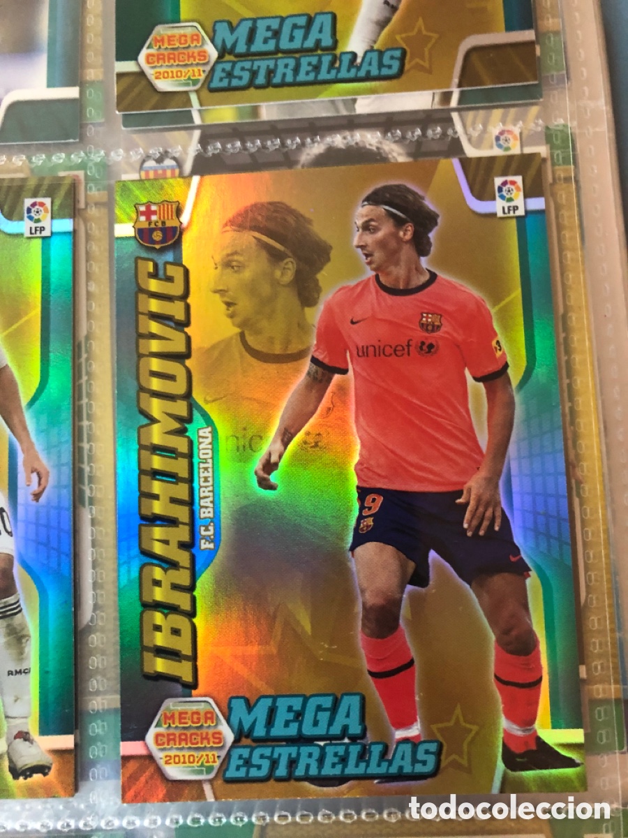 Cromos de F&uacute;tbol: Megacracks 2010 2011 mega estrellas ibrahimovic 393 Barcelona