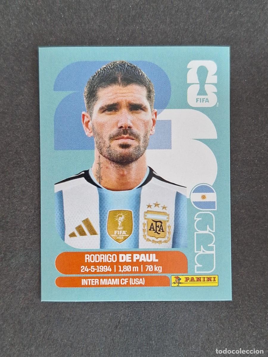Cromos de F&uacute;tbol: L2 DE PAUL SELECCION ARGENTINA 10 PANINI MUNDIAL FIFA WORLD CUP 2026 PANINI NUNCA PEGADO