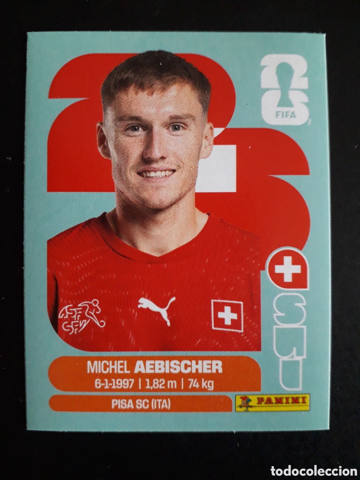 Cromos de Futebol: AEBISCHER SUIZA SUI 16 MUNDIAL F&Uacute;TBOL 2026 FIFA WORLD CUP PANINI SIN PEGAR PEDIDO M&Iacute;NIMO 3&euro;