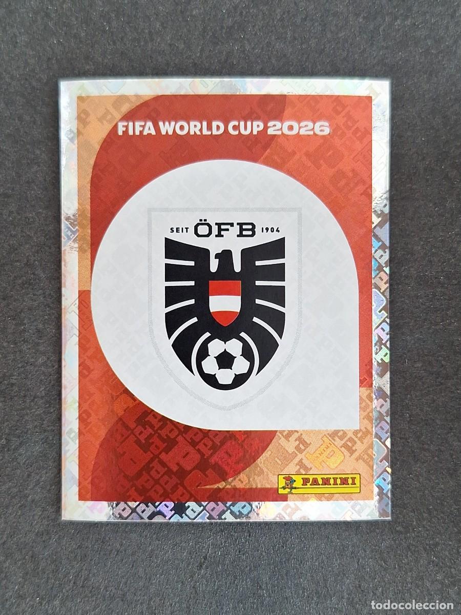 Cromos de F&uacute;tbol: L2 ESCUDO SELECCION AUSTRIA 1 PANINI MUNDIAL FIFA WORLD CUP 2026 PANINI NUNCA PEGADO