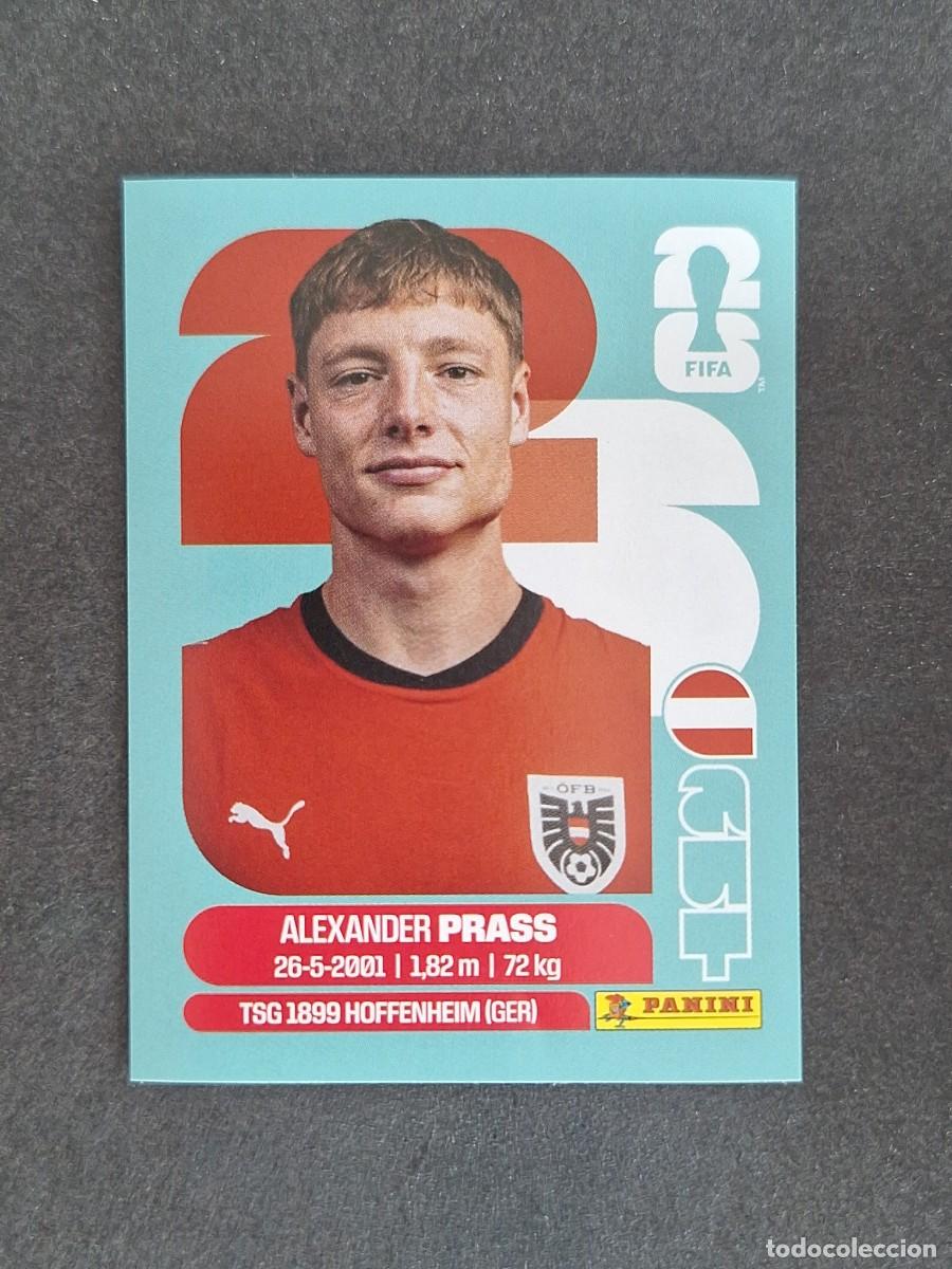 Cromos de F&uacute;tbol: L2 PRASS SELECCION AUSTRIA 9 PANINI MUNDIAL FIFA WORLD CUP 2026 PANINI NUNCA PEGADO