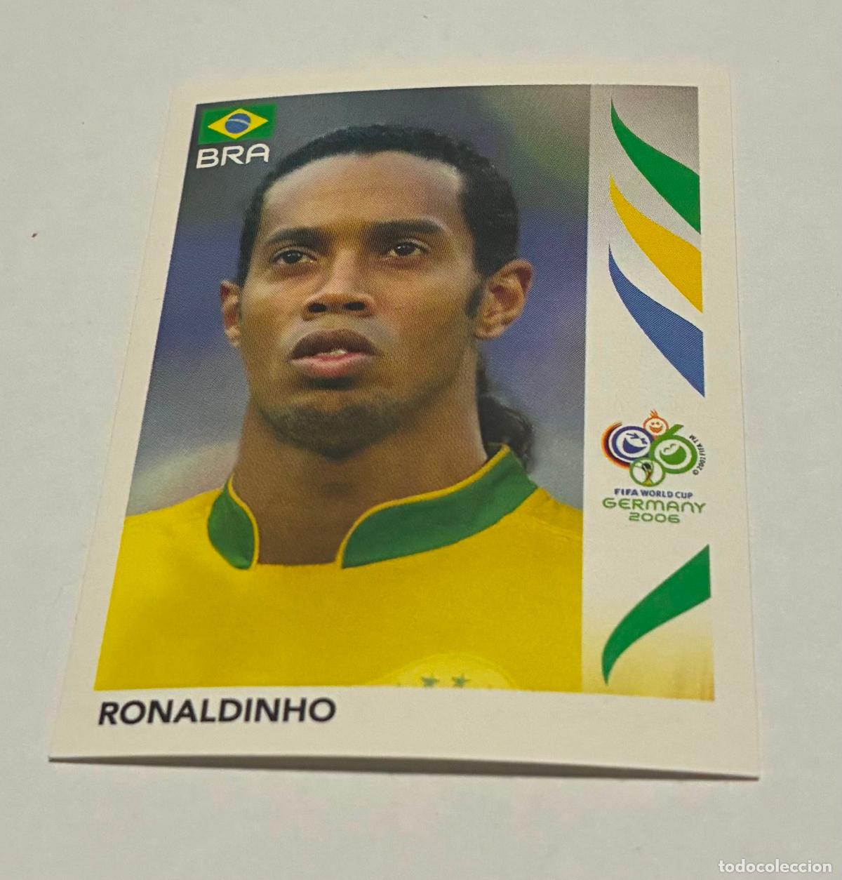 Cromos de F&uacute;tbol: CROMO FUTBOL MUNDIAL ALEMANIA 2006, PANINI, Numero 393, RONALDINHO, Brasil