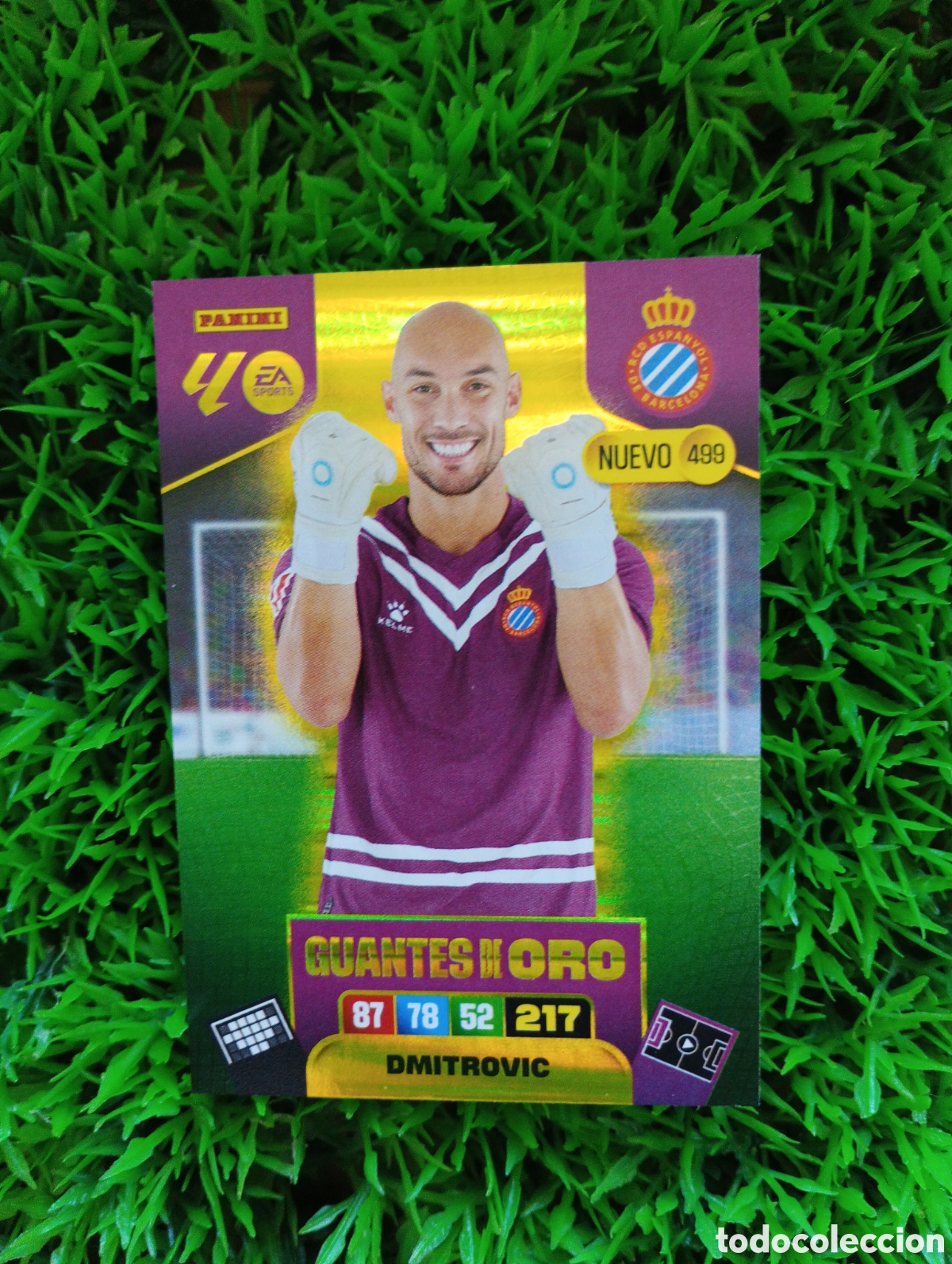 Cromos de F&uacute;tbol: Dmitrovic Espanyol GUANTES DE ORO Adrenalyn 25-26 # 499
