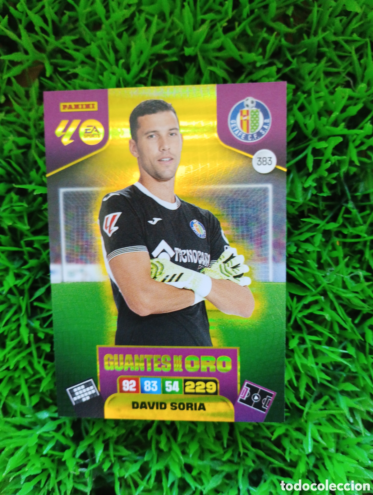 Cromos de F&uacute;tbol: David Soria Getafe GUANTES DE ORO Adrenalyn 25-26 # 383