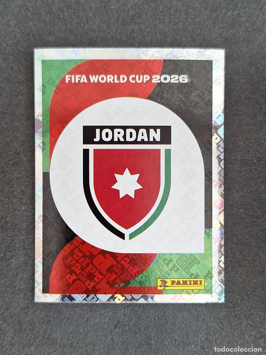 Cromos de F&uacute;tbol: L2 ESCUDO SELECCION JORDANIA 1 PANINI MUNDIAL FIFA WORLD CUP 2026 PANINI NUNCA PEGADO
