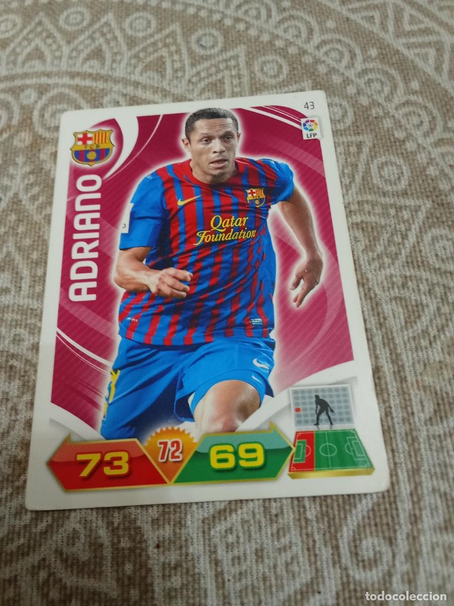 Cromos de F&uacute;tbol: 43 Adriano FC Barcelona ADRENALYN 2011-12