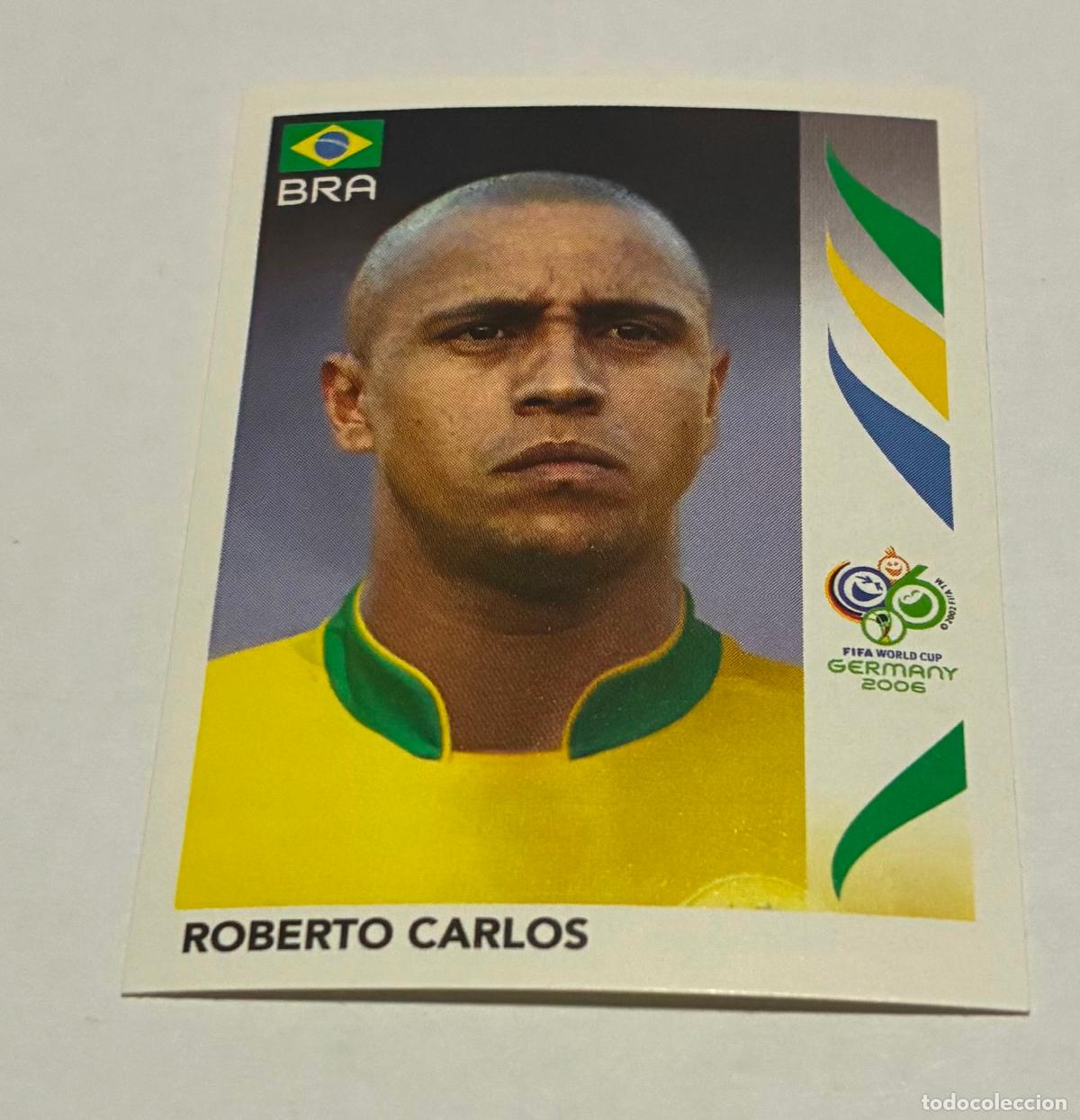 Fu&szlig;ball-Sticker: CROMO FUTBOL MUNDIAL 2006 ALEMANIA, PANINI, Numero 385, ROBERTO CARLOS, Brasil