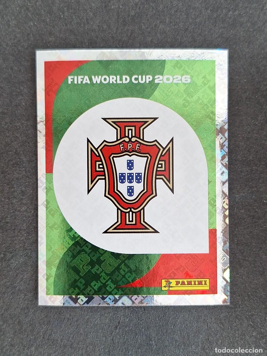 Football Stickers: L2 ESCUDO SELECCION PORTUGAL 1 PANINI MUNDIAL FIFA WORLD CUP 2026 PANINI NUNCA PEGADO