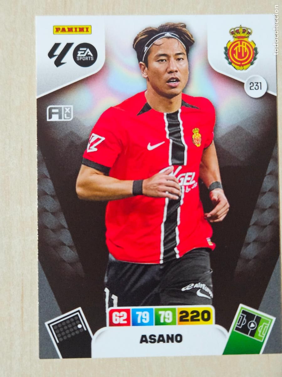Football Stickers: FICHA N&ordm; 231 ASANO - ADRENALYN 25 26 - PANINI 2025 - 26 - CROMO - MALLORCA