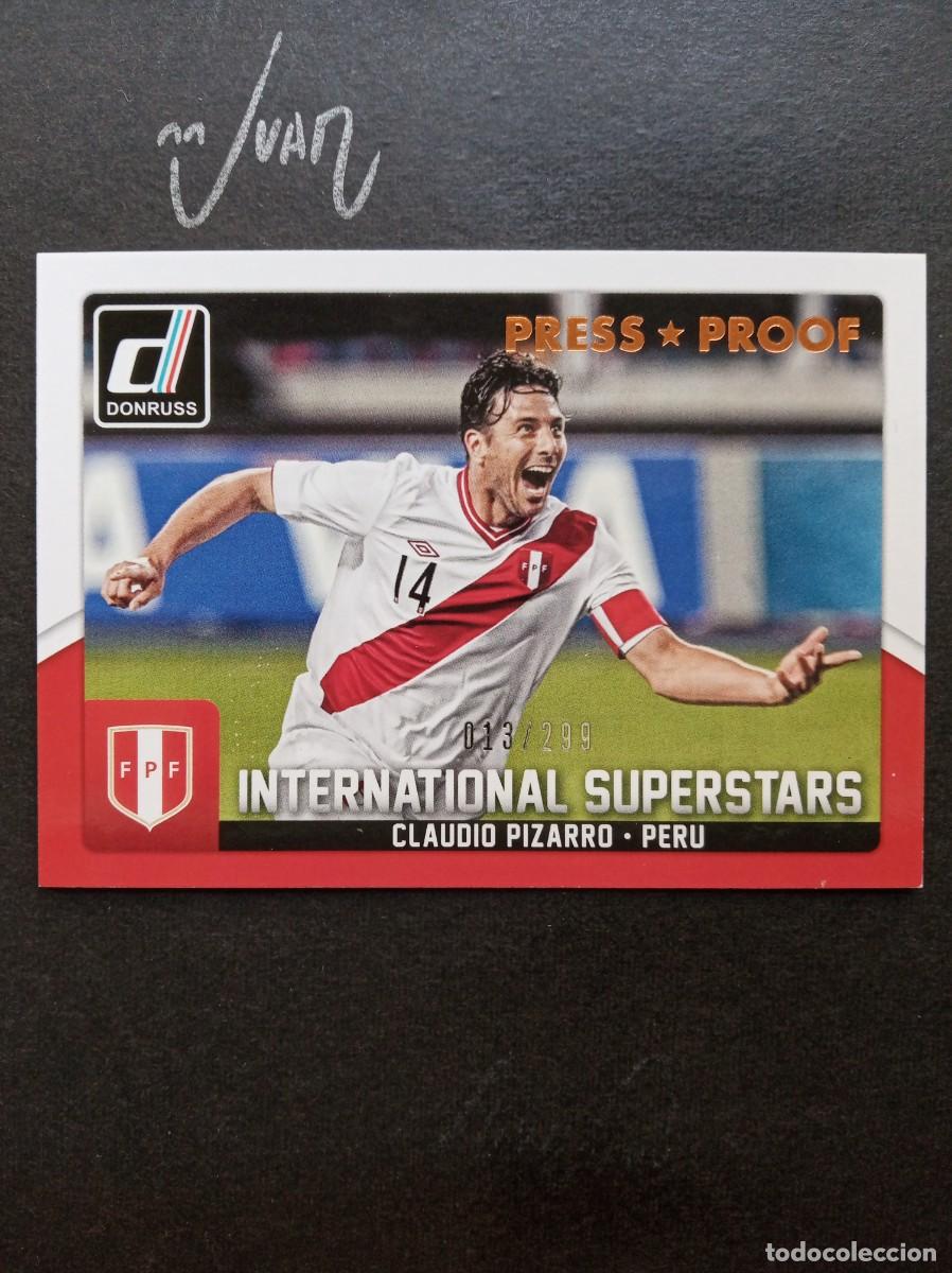 Cromos de F&uacute;tbol: NUMERADA A #/299 PRESS PROOF PIZARRO PERU BAYER MUNICH ⚽ PANINI &reg; DONRUSS 2015 2016 15 16 NUEVO