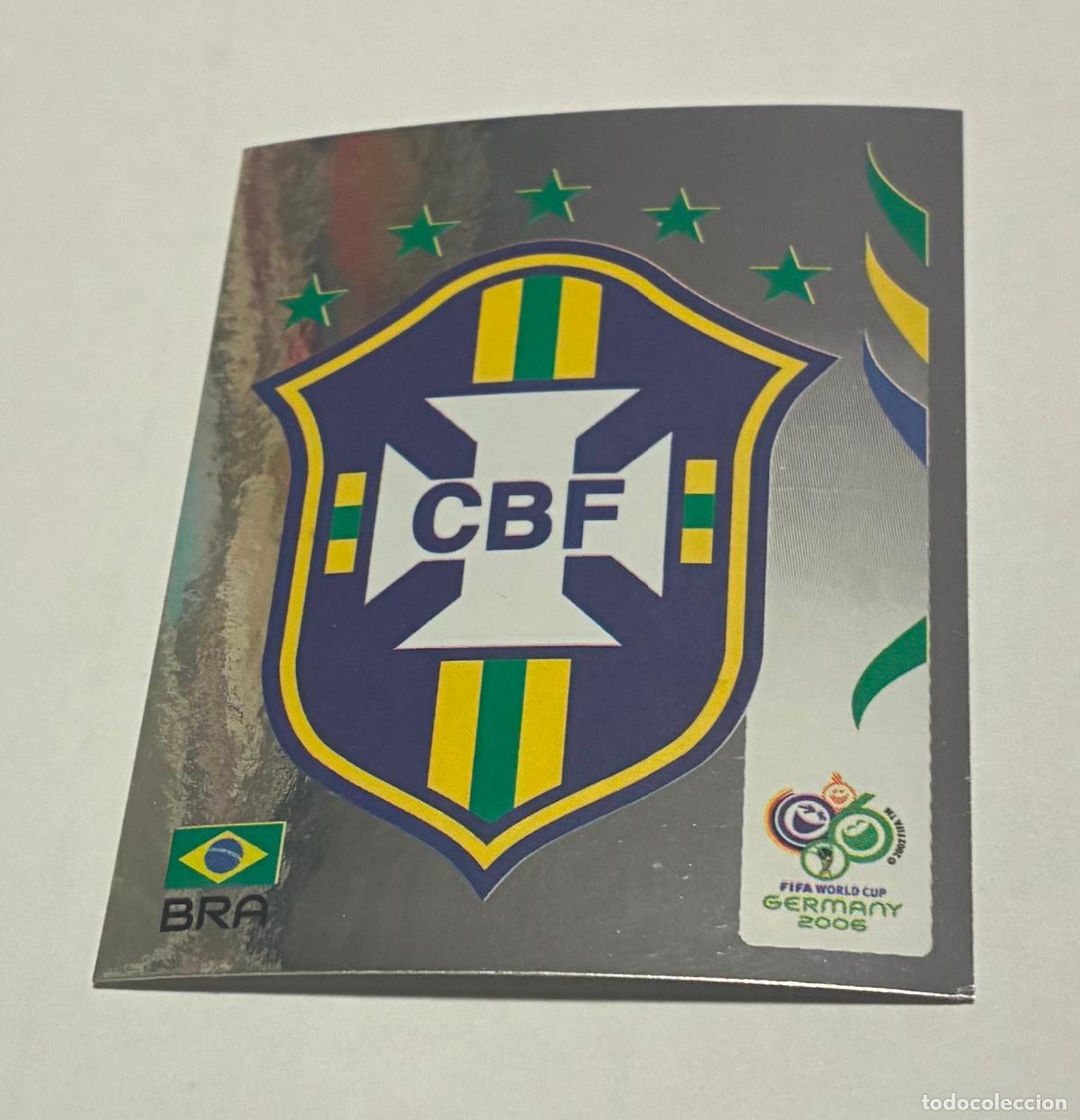 Cromos de F&uacute;tbol: CROMO FUTBOL MUNDIAL ALEMANIA 2006, PANINI, Numero 379, ESCUDO BRASIL