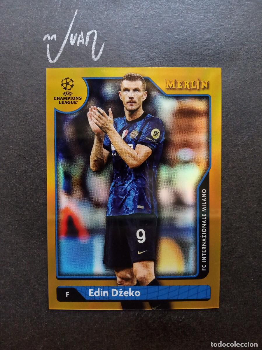 Figurine di Calcio: NUMERADA A #/50 DZEKO INTER MILAN BOSNIA MUNDIAL 2026 ⚽ TOPPS &reg; CHROME MERLIN 2021 2022 21 22 NUEVO