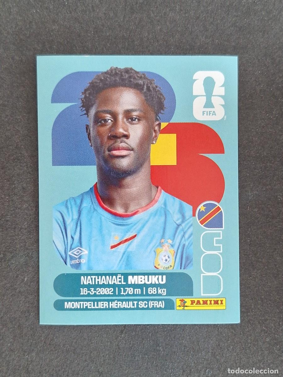Cromos de F&uacute;tbol: L2 MBUKU SELECCION CONGO 20 PANINI MUNDIAL FIFA WORLD CUP 2026 PANINI NUNCA PEGADO