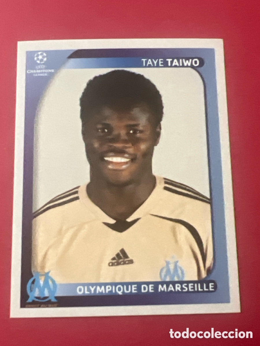 Cromos de F&uacute;tbol: C4298. 369 CHAMPIONS LEAGUE 08 09 PANINI TAYE TAIWO - OLYMPIQUE DE MARSEILLE MARSELLA - 2008 2009