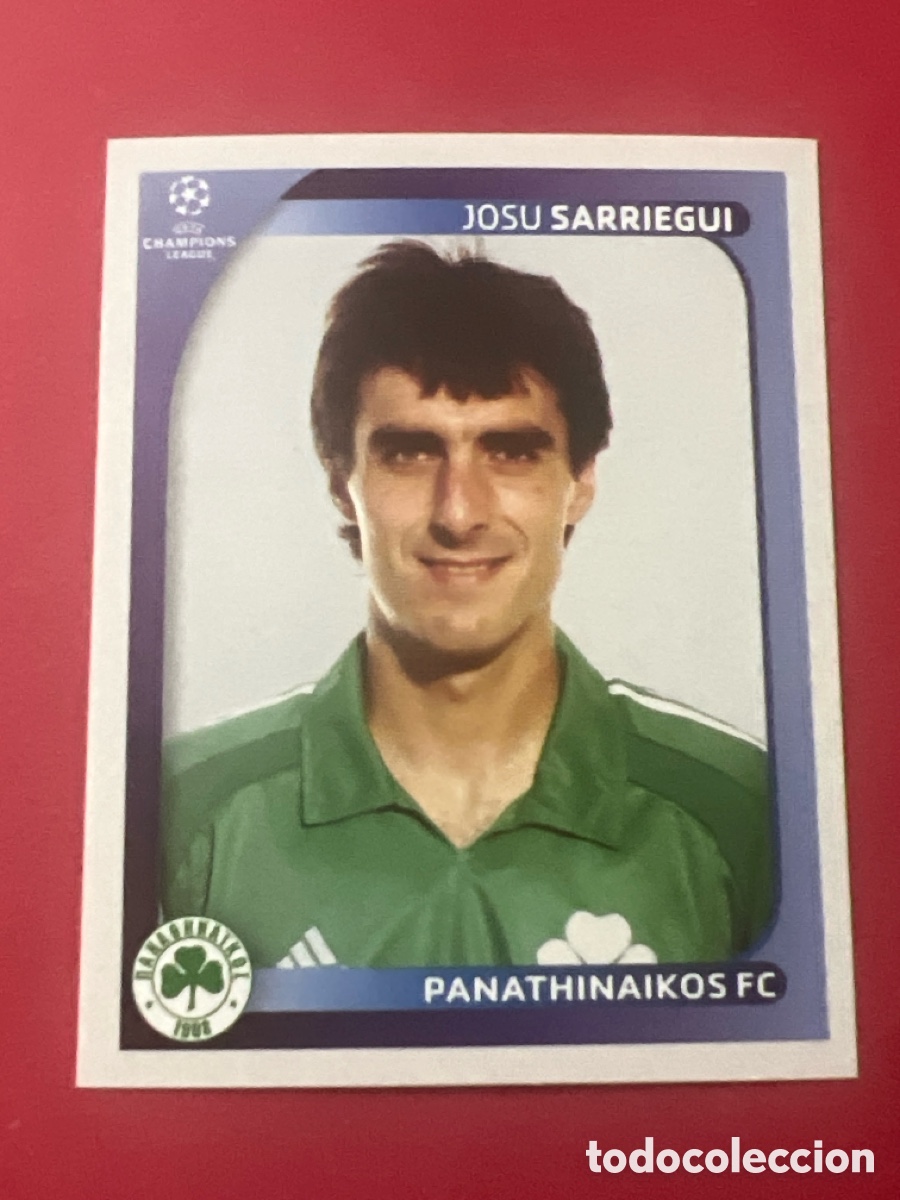 Cromos de Futebol: C4300. 387 CHAMPIONS LEAGUE 08 09 PANINI JOSU SARRIEGUI - PANATHINAIKOS FC - 2008 2009 UCL UEFA