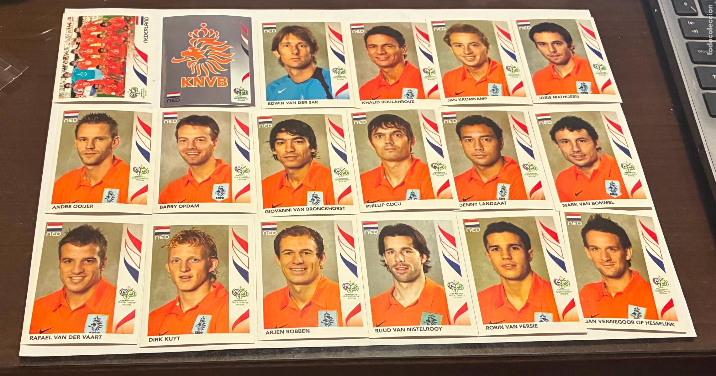 Cromos de f&uacute;tbol: CROMOS FUTBOL MUNDIAL ALEMANIA 2006 PANINI, SELECCION NEDERLAND COMPLETA 18 CROMOS