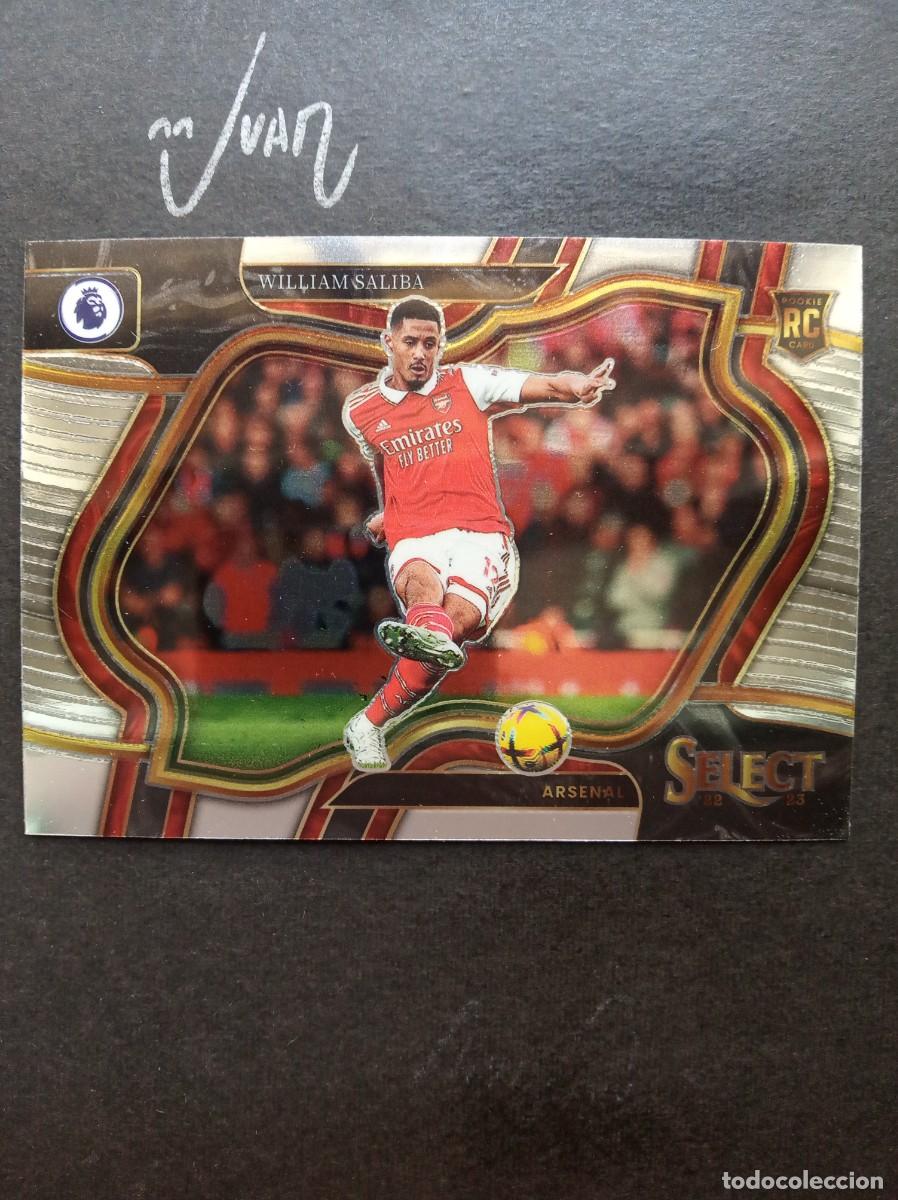 Figurine di Calcio: N&ordm; 222 ROOKIE WILLIAM SALIBA ARSENAL FRANCIA MUNDIAL 2026 ⚽ PANINI &reg; SELECT PREMIER 2022 2023 22 23