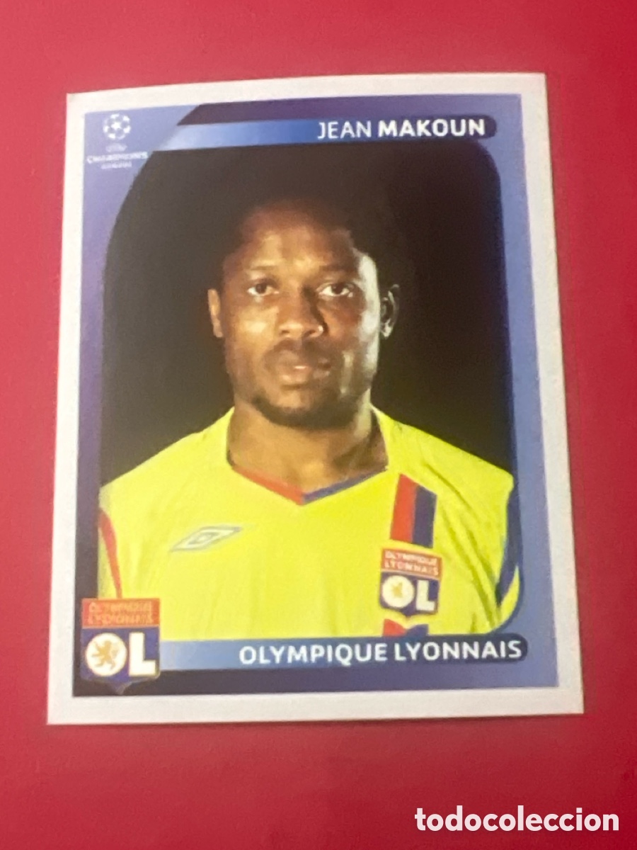Figurine di Calcio: C4307. 357 MAKOUN (OLYMPIQUE LYON) CHAMPIONS LEAGUE 2008/2009 PANINI