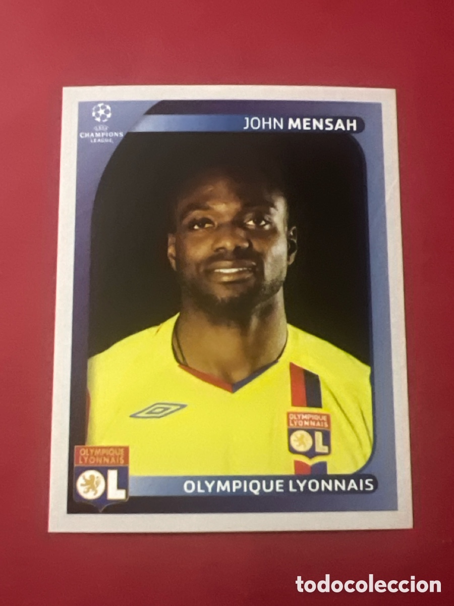 Figurine di Calcio: C4308. 353 MENSAH (OLYMPIQUE LYON) CHAMPIONS LEAGUE 2008/2009 PANINI