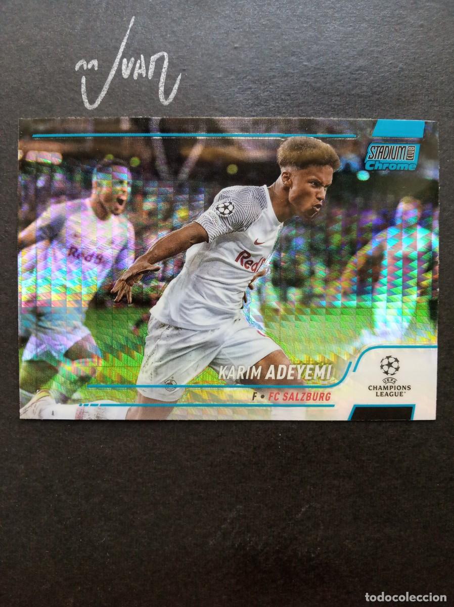 Figurine di Calcio: 81 BLUE PRISM ADEYEMI SALZBURG ALEMANIA MUNDIAL 2026 ⚽ TOPPS &reg; CHROME STADIUM CLUB 2021 2022 21 22