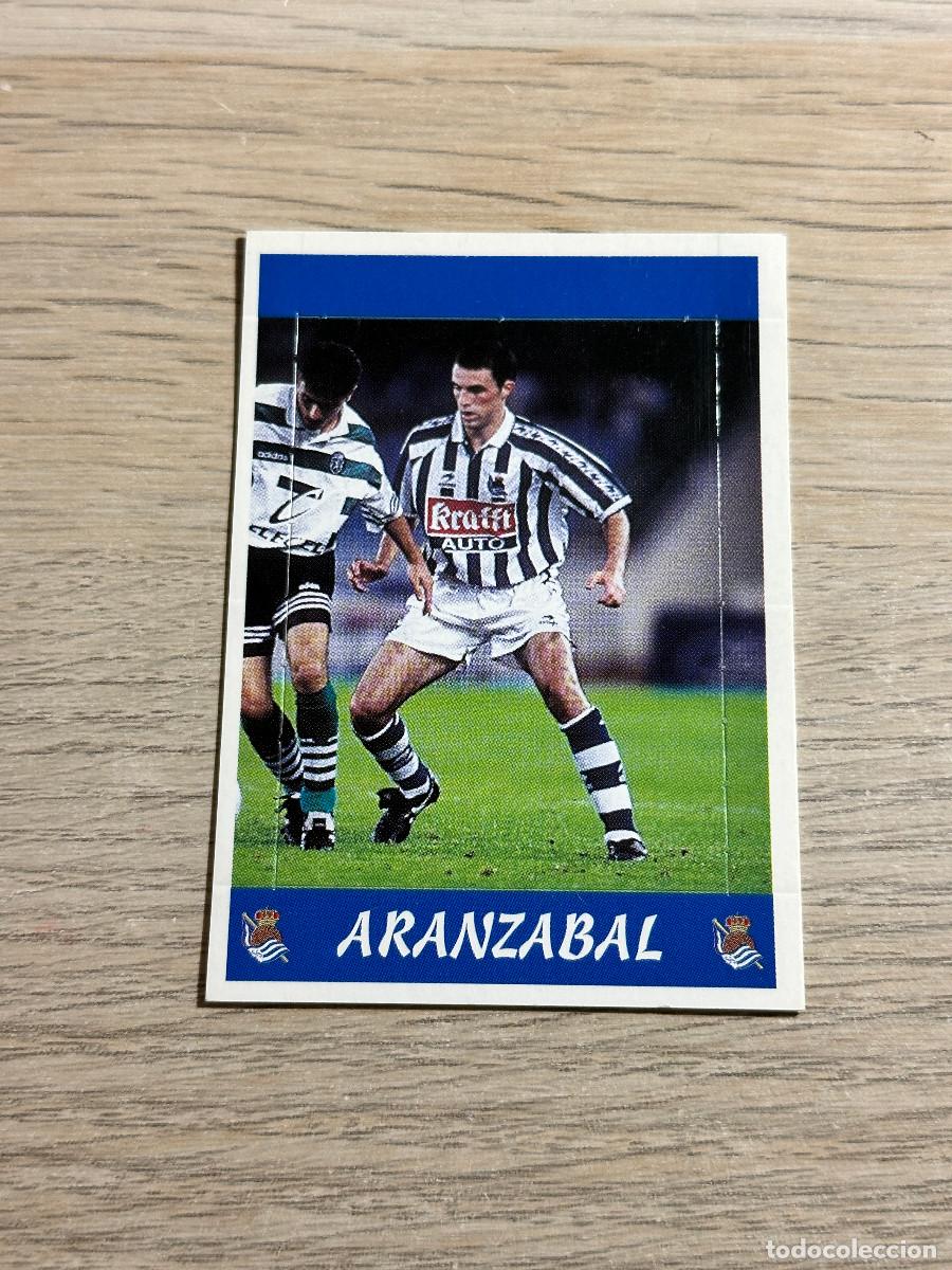 Cromos de F&uacute;tbol: ARANZABAL REAL SOCIEDAD n&ordm; 118 (CON NUMERO) POP UP LA LIGA PANINI SPORTS 97 98 1997 1998 SIN PEGAR