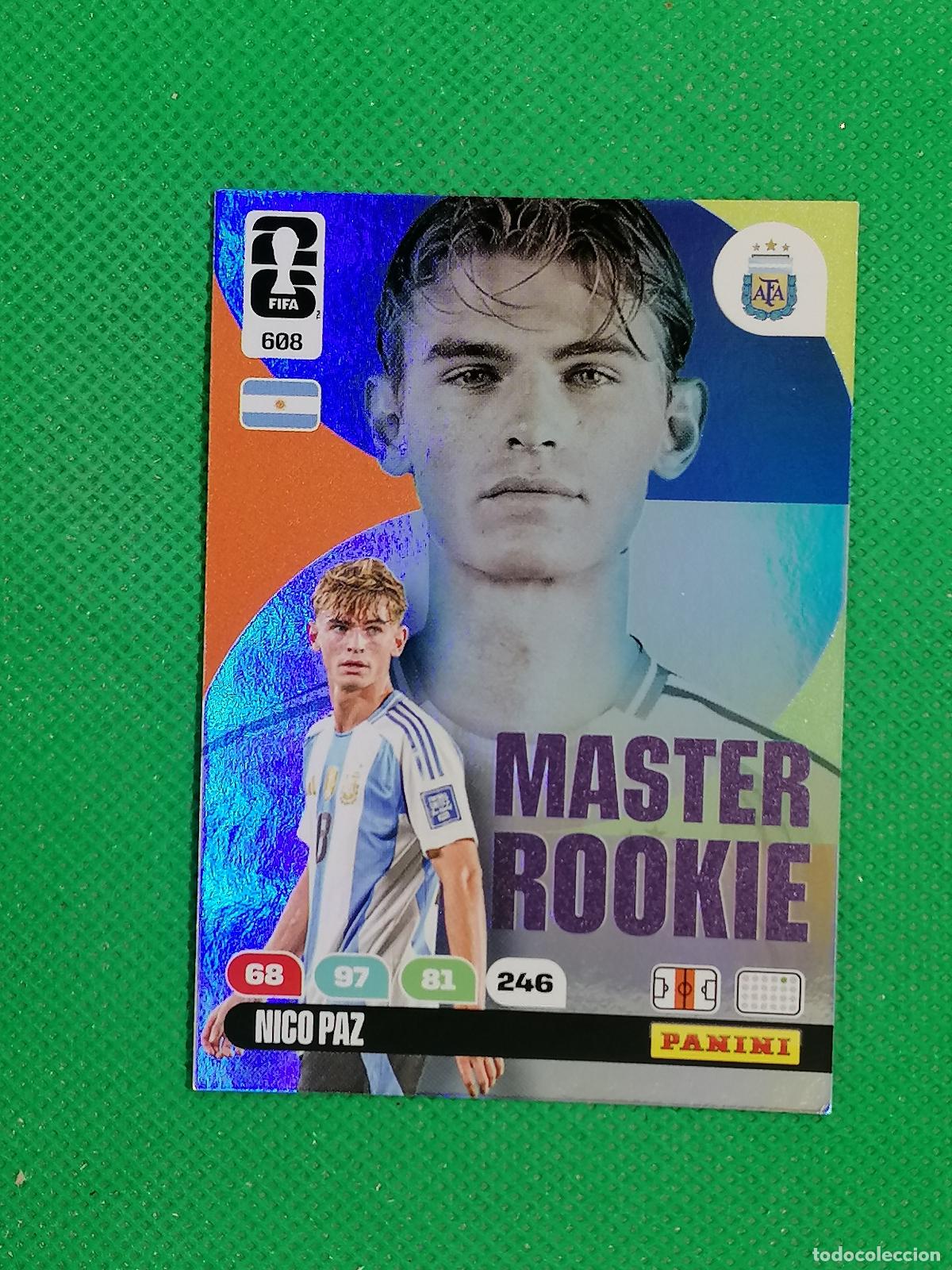 Cromos de F&uacute;tbol: 608 NICO PAZ ARGENTINA MASTER ROOKIE ⚽ PANINI ADRENALYN FIFA WORLD CUP 26 2026 ⚽