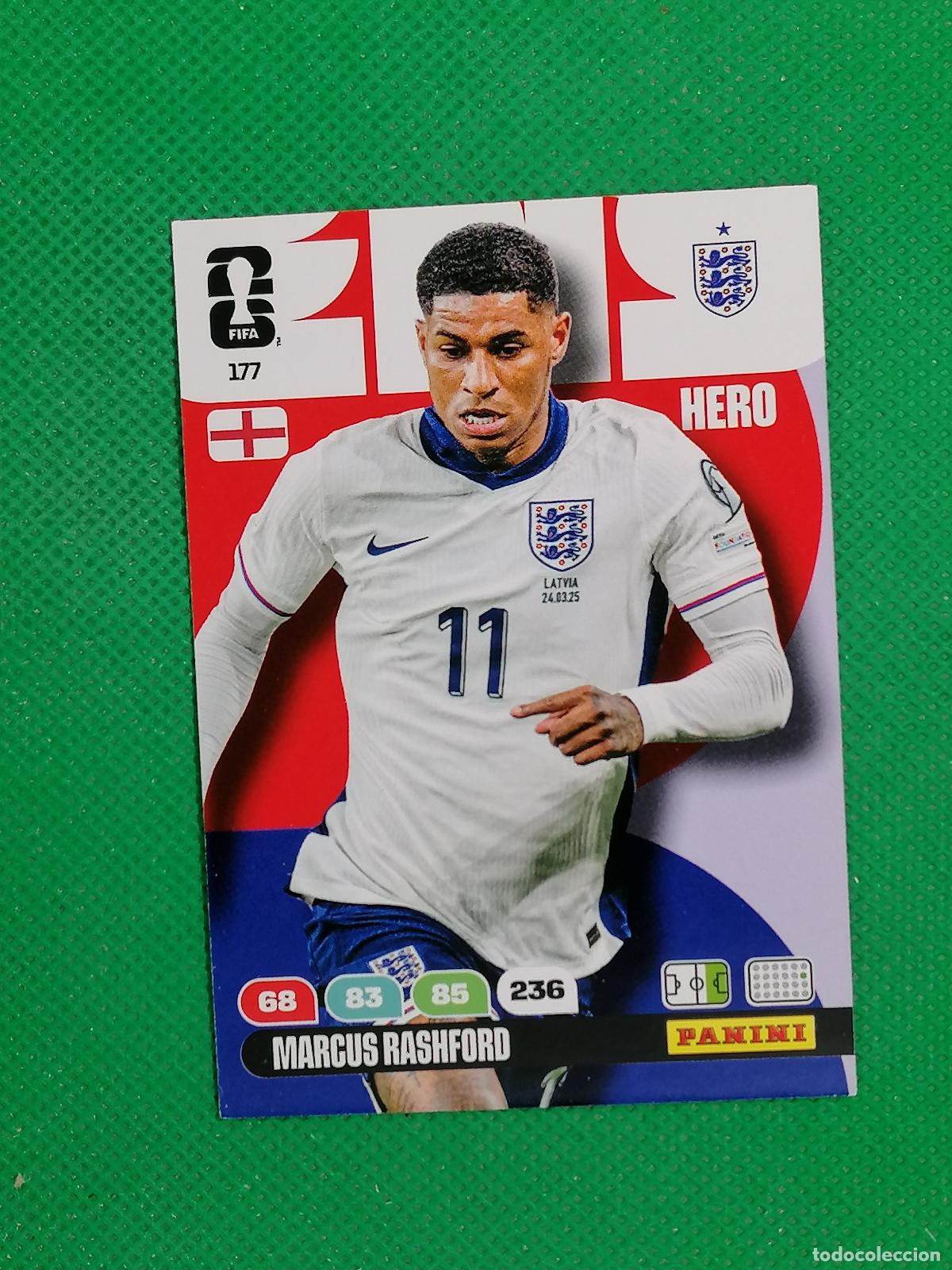 Cromos de F&uacute;tbol: 177 MARCUS RASHFORD INGLATERRA HERO ⚽ PANINI ADRENALYN FIFA WORLD CUP 26 2026 ⚽