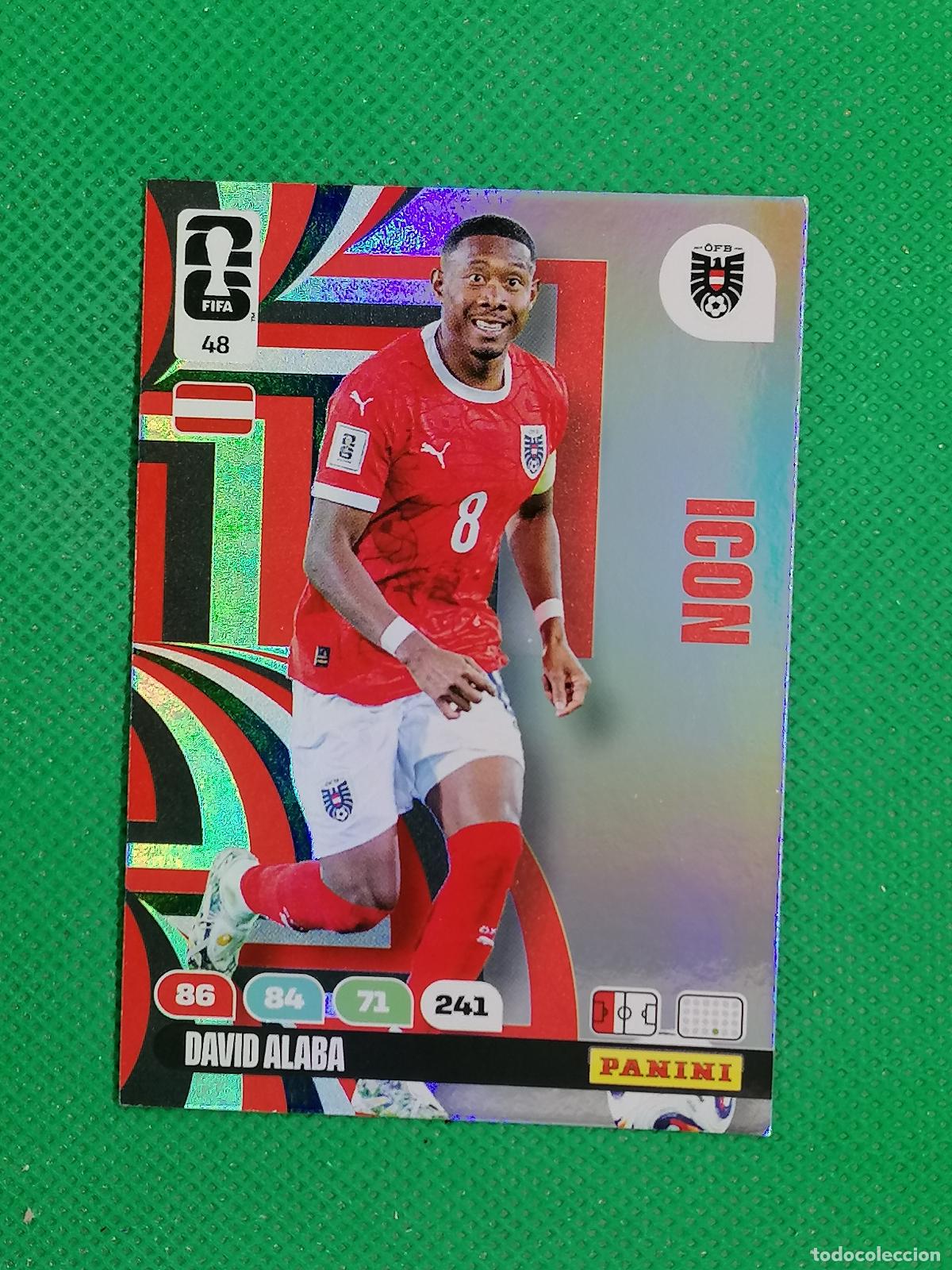 Cromos de F&uacute;tbol: 48 DAVID ALABA AUSTRIA ICON ⚽ PANINI ADRENALYN FIFA WORLD CUP 26 2026 ⚽