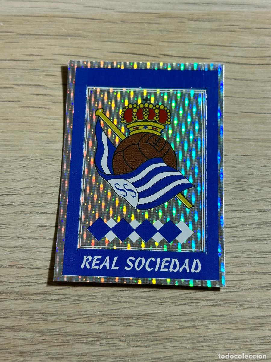 Cromos de F&uacute;tbol: ESCUDO REAL SOCIEDAD n&ordm; H (SIN NUMERO) POP UP LA LIGA PANINI SPORTS 97 98 1997 1998 SIN PEGAR