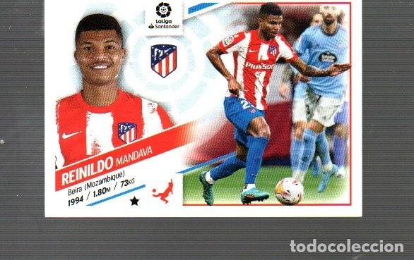 Cromos de F&uacute;tbol: CROMO DELIGA 2022/23 EDITO ESTE Y PANINI DE ATL&Eacute;TICO DE MADRID RINALDO MANDABA N&ordm; 10