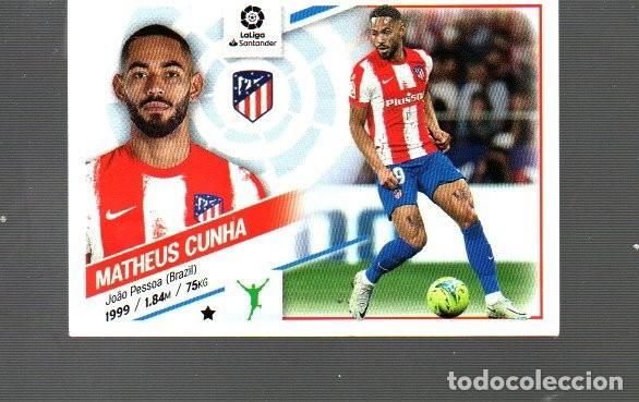 Football Stickers: CROMO DELIGA 2022/23 EDITO ESTE Y PANINI DE ATL&Eacute;TICO DE MADRID MATHEUS CUNHA N&ordm; 19